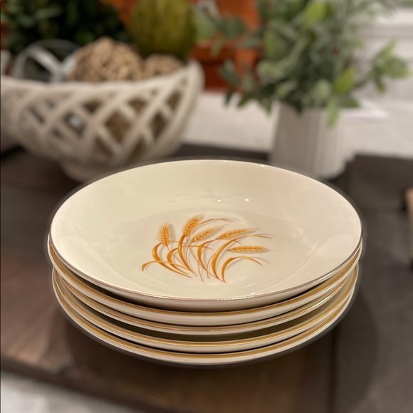 golden wheat Other - Golden Wheat 22k gold rimmed salad fruit bowl plate
